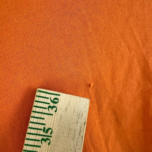 Off White Distressed long sleeve shirt Mens M Orange 3767 - Picture 4 of 11